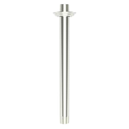 Newport Brass 12" Ceiling Mount Arm & Flange in Polished Nickel 516-12-15